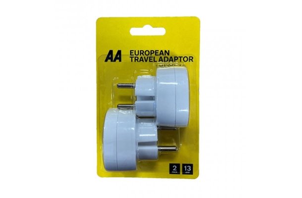 Euro Plug Adaptor ( Twinpack )