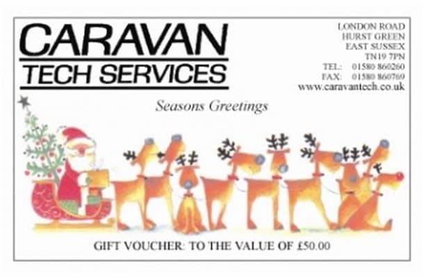 Caravan tech Christmas voucher 10