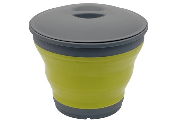 Collaps Bucket with Lid Green