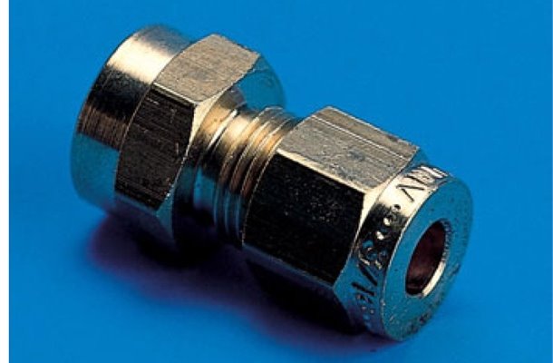 Coupling 5/16 Female BSP To 1/4 Copper